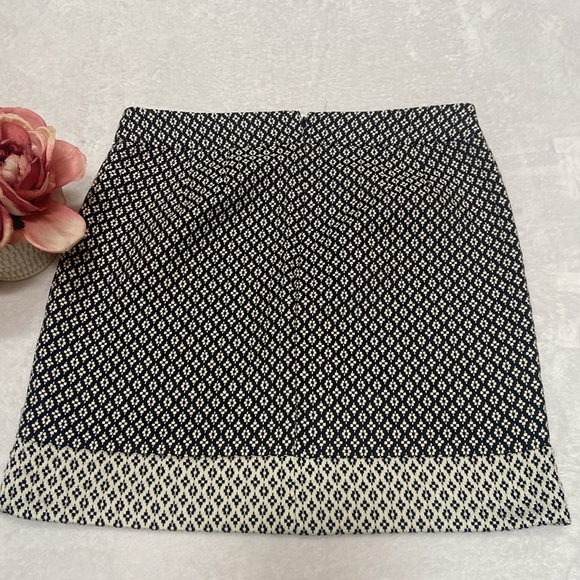 ANN TAYLOR LOFT NWT Black & Creamy White Skirt Size 8 - Picture 7 of 7